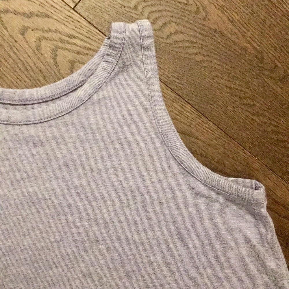 Girl’s Hi Low Striped Boaters Tank Top - Picture 3 of 6